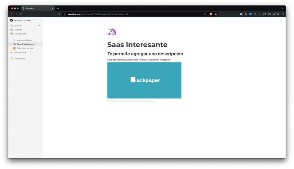 SaveIdea screenshot 5